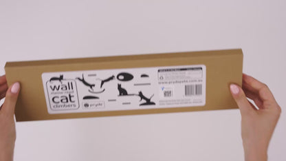 Oatmeal Long Lounger Cat Climber with Facade