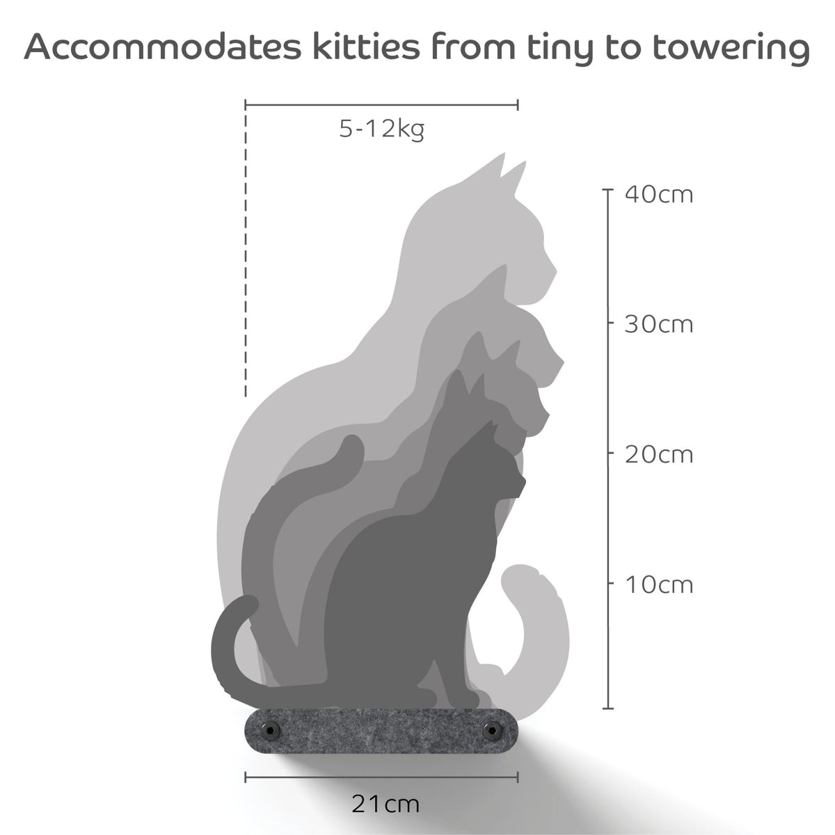 2 x Short Oatmeal - Individual Cat Climber Shelves - Pryde Pets | prydepets.com.au