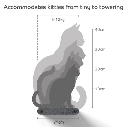 2 x Short Oatmeal - Individual Cat Climber Shelves - Pryde Pets | prydepets.com.au
