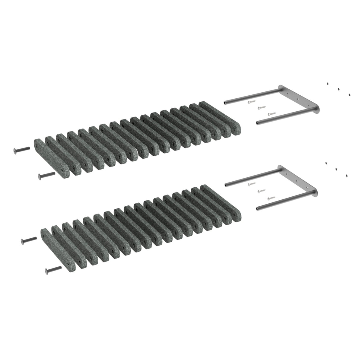 2 x Short Charcoal - Individual Cat Climber Shelves - Pryde Pets | prydepets.com.au