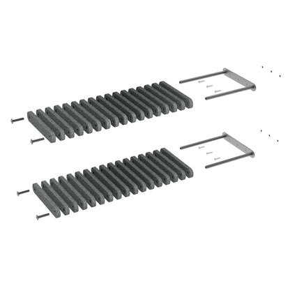 2 x Short Charcoal - Individual Cat Climber Shelves - Pryde Pets | prydepets.com.au