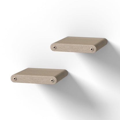 2 x Short Oatmeal - Individual Cat Climber Shelves - Pryde Pets